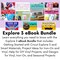Cricut Explore 3 Craft Cutting Machine with Smart Vinyl and Iron-on Materials Bundle